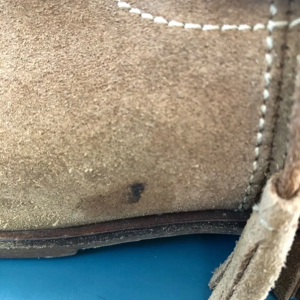 Zara Girls Suede Leather Boots Size 11.5